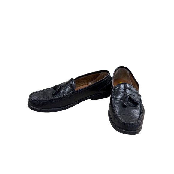 French Shriner Buchanan SKU 7447 Mens Black Leather Tassel Loafers 12M main image 6